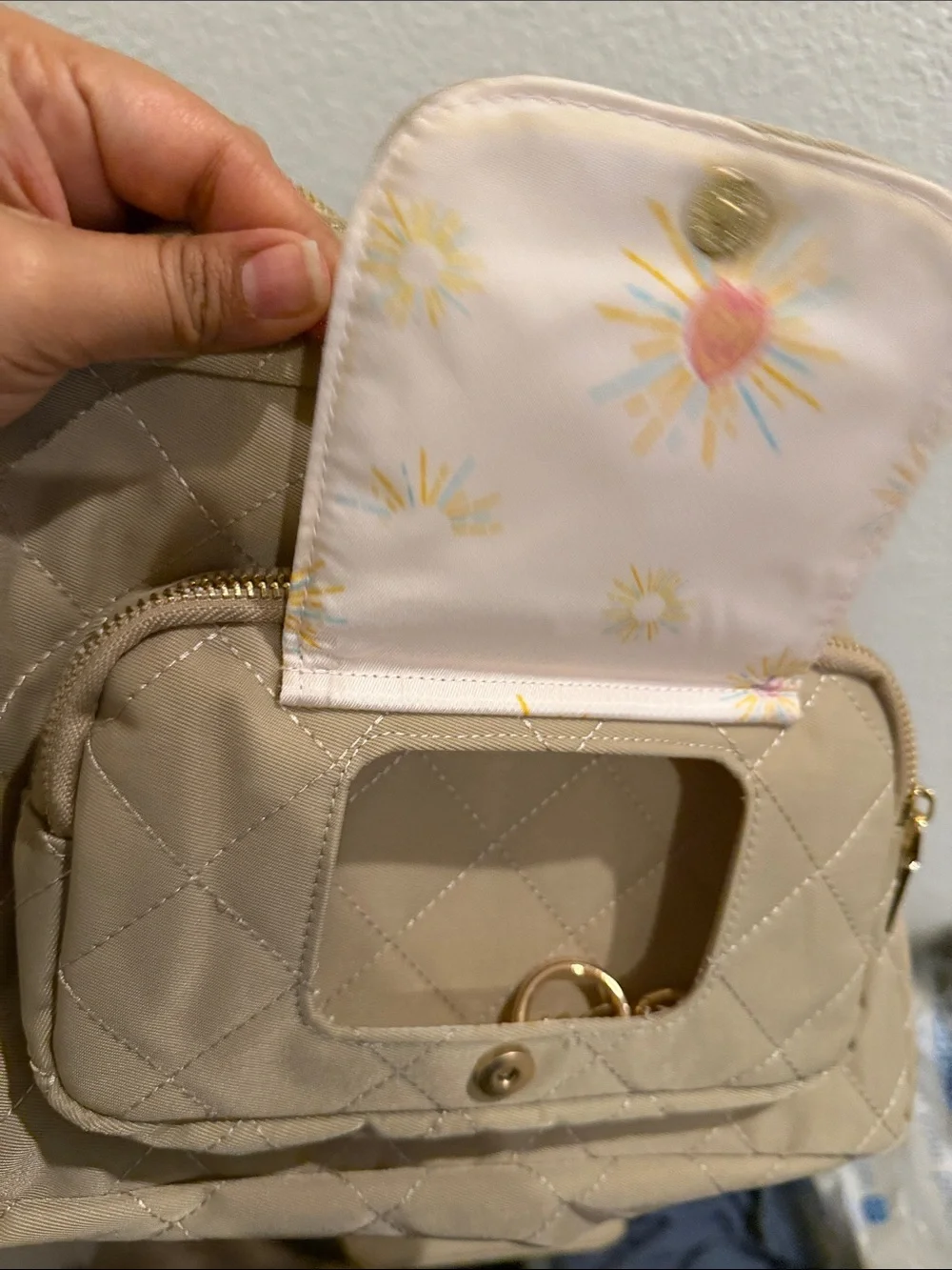Lion & Light The Jetsetter Mini Diaper Bag - Beige